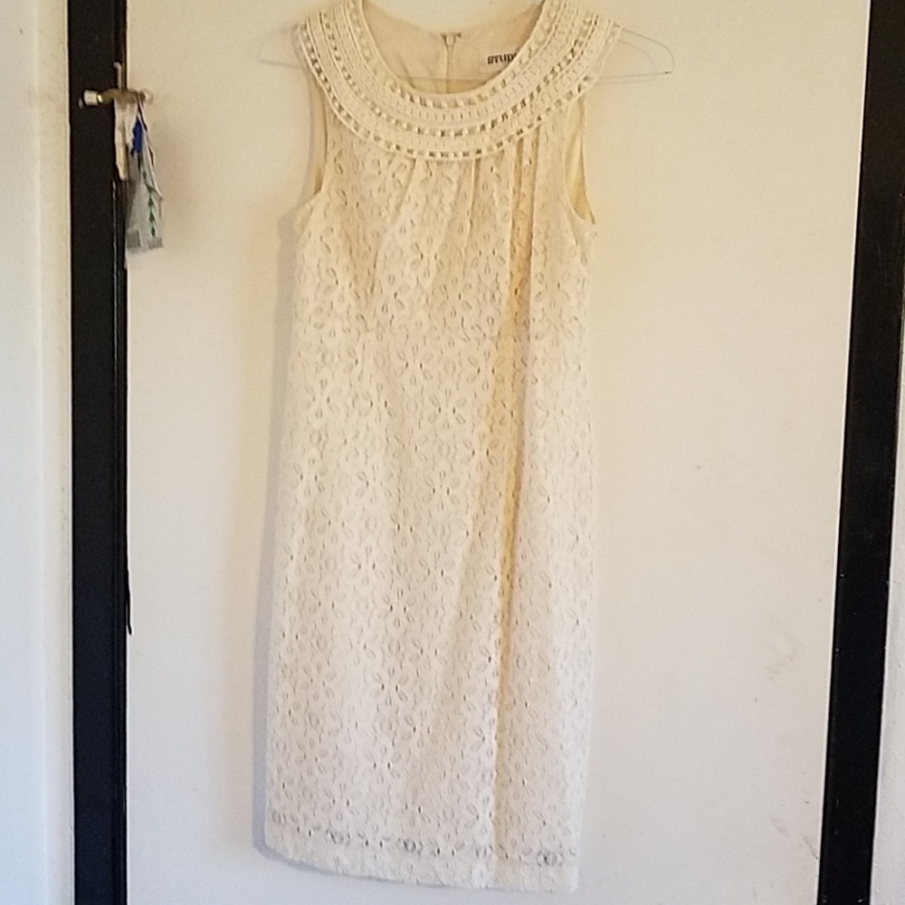 Cream lace dress